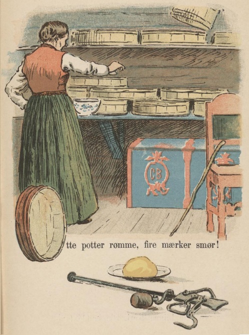 KJERRING skildret på to måter i "Norsk Billedbok for Børn" fra 1890. Kilde: Nasjonalbiliotekets nettbibliotek